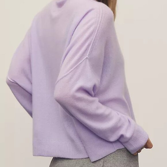 The Alani Cashmere Mock-Neck Sweater by Pilcro - Picture 1 of 5